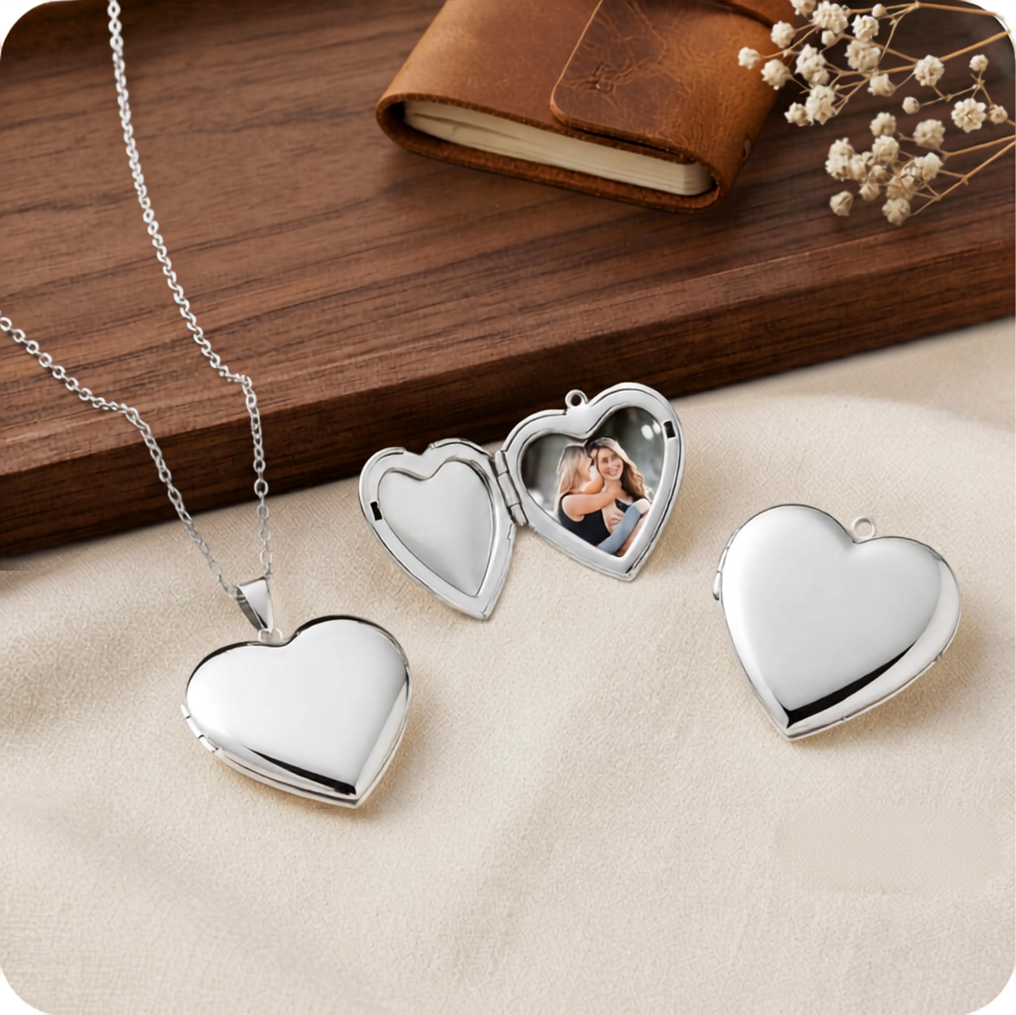Cadena forma corazón